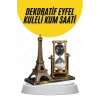 Dekoratif Eyfel Kulesi ve Kum Saati Vintage Tarzı Masa Süsü Biblo