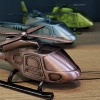 Dekoratif Metal Helikopter