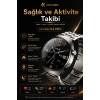 Dokunmatik AMOLED Ekranlı Akıllı Saat Çelik Kordon Ve Ek Kayışlı Şık Tasarım