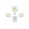 Dolap Işığı Mutfak Rafı Işığı Uzaktan Kumandalı 3 Lü Spot Led Lamba