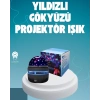 Döner Galaxy Projektör Gece Lambası – Ay ve Yıldız Işıklı Atmosfer Lamba, USB Bağlantılı