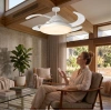 Eco Lounge CATA CT 1156 Dolunay 72W Fanlı Kumandalı Led Ampul 3 Renk