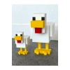 Eco Lounge Minecraft Tavuk Figürü 15 cm – Piksel Stil Dekor + Şapka