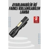 EL Feneri Uzun Menzilli Usb Şarj Edilebilir Kamp Lambası