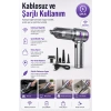 El Tipi Basınçlı Hava Üfleme Ve Vakum Süpürge Makinesi Şarjlı Aparatlı Set