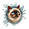 Fulcar Kedi Tasarımlı Araç Stickerı
