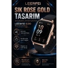 G39 Model Kablosuz Şarjlı Akıllı Saat Rose Gold Renk Bildirim Ve Arama Destekli