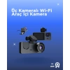 Gelişmiş G-Sensörlü Üçlü Araç Kamerası – 5” LCD Ekran ve Hareket Algılama