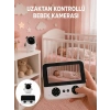 Geniş Ekranlı Bebek Monitörü Ağlama Algılama Özellikli Yeni Nesil