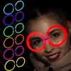 Glow Stick Parti Gözlüğü Glow Partisi Yuvarlak Şekilli Fosforlu Gözlük 6 Adet (5047)