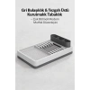 Gri Beyaz Mutfak Bulaşıklığı Tezgah Üstü Kurutmalık Tabaklık Organizer Standı