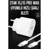 Güç Adaptörü ve Kablosu Şarj Aleti 15/15 Pro Max Uyumlu Hızlı Şarj