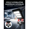 Güneş Enerjili Kablosuz Dış Mekan Güvenlik Kamerası Gece Görüşlü LED Projektörlü