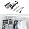 Hareketli Dolap İçi Pantolon Kravat Şal Askı Sistemi Düzenleyici Katmanlı Askılık Organizer (5047)