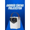 HD Ayaklı Portatif Projeksiyon Cihazı Android İşlemcili Sinema Projektörü