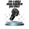 Hızlı Oto Şarj Cihazı 38W Çift Girişli HIzlı Şarj Oto Çakmaklık Type-C