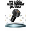 Hızlı Oto Şarj Cihazı 38W Çift Girişli HIzlı Şarj Oto Çakmaklık Type-C