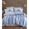 Hobby Çift Kişilik Poplin Nevresim Cascade Lacivert