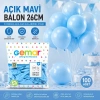 İç Mekan - Açık Mavi Balon 10 Inc - 26cm - 100pcs Bx40