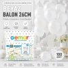 İç Mekan - Beyaz Balon 10 Inc - 26cm - 100pcs Bx40