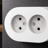 İkili Beyaz Topraklı Sıva Üstü Priz - Modern Elektrik Çiftli Priz