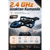 Işıklı Gövdeli Uzaktan Kumandalı Drone Oyuncak 360 Derece Takla Atabilen Uçuş Seti