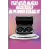 Kablosuz Bluetooth Kulaklık Android ve İOS Uyumlu Led Göstergeli Powerbankli
