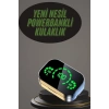 Kablosuz Bluetooth Kulaklık Çift Telefon Destekli Powerbankli Dijital Göstergeli