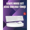 Kablosuz Klavye Mouse Takımı - Ergonomik, Sessiz ve Enerji Tasarruflu