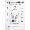 Kablosuz Kulak Üstü Bluetooth Kulaklık Katlanabilir Tasarım Uzun Süreli Kullanım