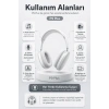 Kablosuz Kulak Üstü Bluetooth Kulaklık Katlanabilir Tasarım Uzun Süreli Kullanım
