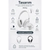 Kablosuz Kulak Üstü Bluetooth Kulaklık Katlanabilir Tasarım Uzun Süreli Kullanım