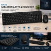 KABLOSUZ MULTİMEDİA KLAVYE - MOUSE SETİ SİYAH Q KLAVYE KM-510 (5047)