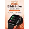 Kablosuz Şarjlı Dokunmatik Ekran Akıllı Saat Arama ve Mesaj Bildirim Destekli