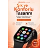 Kablosuz Şarjlı Dokunmatik Ekran Akıllı Saat Arama ve Mesaj Bildirim Destekli