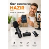 Kablosuz Yaka Mikrofonu USB-C Lightning Uyumlu Tak Çalıştır Telefon Video Ses Kayıt Seti