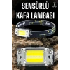 Kafa Lambası Kamp Feneri Balıkçı Feneri Başlıklı Suya Dayanıklı
