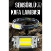 Kafa Lambası Led Fener Pratik Taşınabilir Ayarlanabilir USB Şarjlı