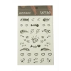 Kalp Balık Tattoo Dövme Sticker