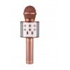 Karaoke Mikrofonlu Hoparlör - Şarjlı -Bluetooth Rose Gold (5047)