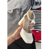 Kawer Beyaz Cilt Topuklu Ayakkabı