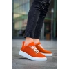 KB-X204 Kuback Turuncu Keten Beyaz Yüksek Taban Günlük Erkek Spor Ayakkabı