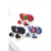 Kırmızı Kablosuz Bluetooth Kulaklık Stres Çarklı Oyuncu Kulaklığı