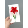 Kırmızı Lotus Toka 6 cm (Kartsız)