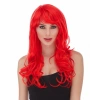 Kırmızı Renk Uzun Dalgalı Parti Peruğu (5047)