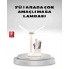 Kısılabilir LED Masa Lambası – Kalemlik ve Telefon Standlı, Göz Yormayan Işık
