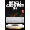 Klavye Mouse Seti Sessiz Kablosuz Türkçe TV  PC Uyumlu