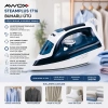 KOYU MAVİ - BEYAZ BUHARLI ÜTÜ SERAMİK TABAN - 360° HAREKETLİ KABLO - BUHAR AYARLAMA 2100W STEAMPLUS-1716 (5047)