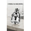 Krom 3 Fonksiyonlu Döner Su Tasarruflu Musluk Başlığı Mutfak ve Banyo