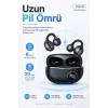 Kulak Kancalı Kablosuz Bluetooth Kulaklık Şarj Kutulu Mikrofonlu Spor Kullanım